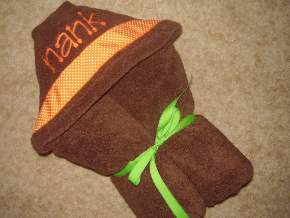 Personalized Hooded Towel-hooded towel, personalized