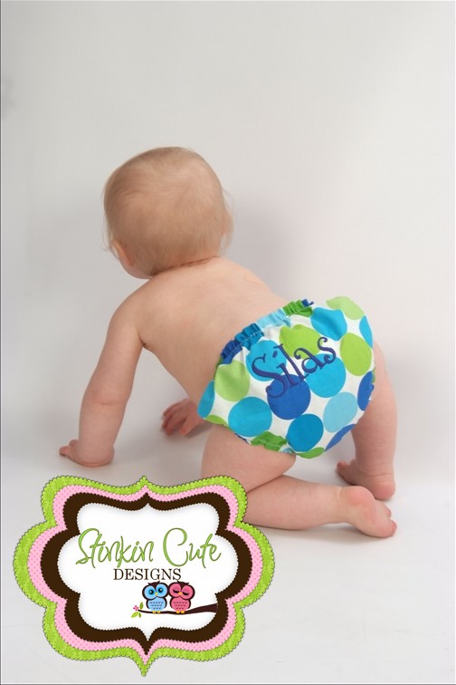 Blue and Lime Diaper Covers-boy diaper cover